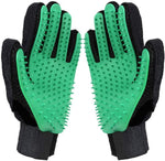 Green Pair (1-Pair) Pet Grooming Glove