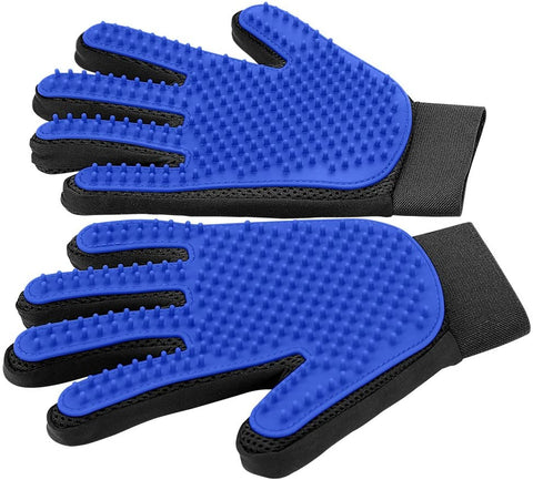 Blue (1-Pair) Pet Grooming Glove