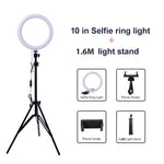 10" Selfie Ring Light with Tripod Stand & Phone Holder - Marelli Emporio