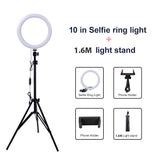 10" Selfie Ring Light with Tripod Stand & Phone Holder - Marelli Emporio