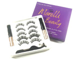 Magnetic Eyeliner and Lashes Kit, With Reusable Lashes [5 Pairs] - Marelli Emporio